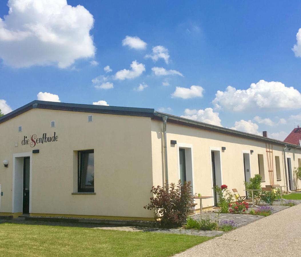 Die Senfbude - Klein Aber Fein - Wunderschoenes Studio-Apartment Mit Terrasse Und Stellplatz Leipzig Exterior photo
